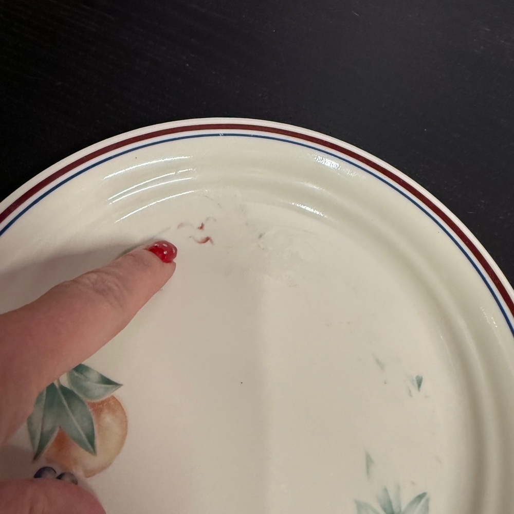 Corelle Abundance Cream Floral Lunch, Salad Dessert  Plates Vintage Set of 6 - Picture 3 of 16